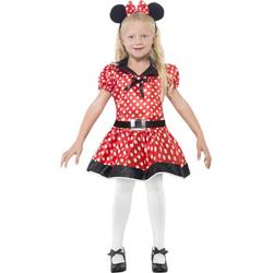 Minnie Mouse jurkje | Verkleedkleding kind maat 116-128